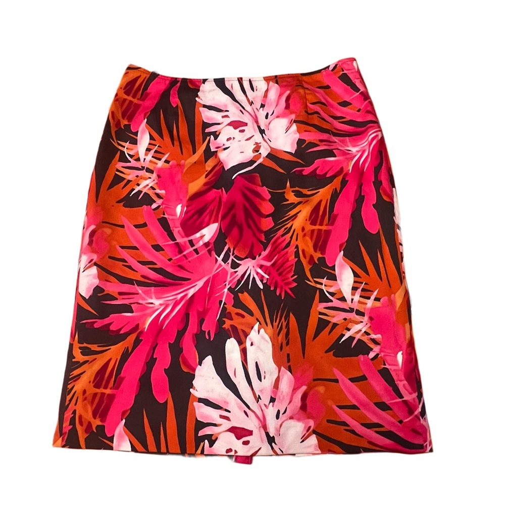 Jones New York Floral Stretch Pencil Skirt